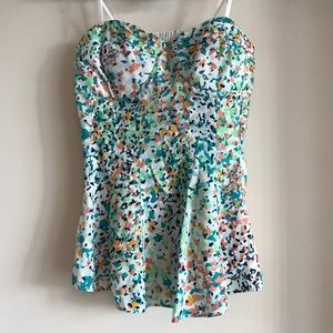 BCBGeneration Colorful Strapless Top